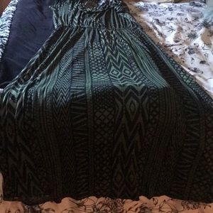 tribal print maxi
